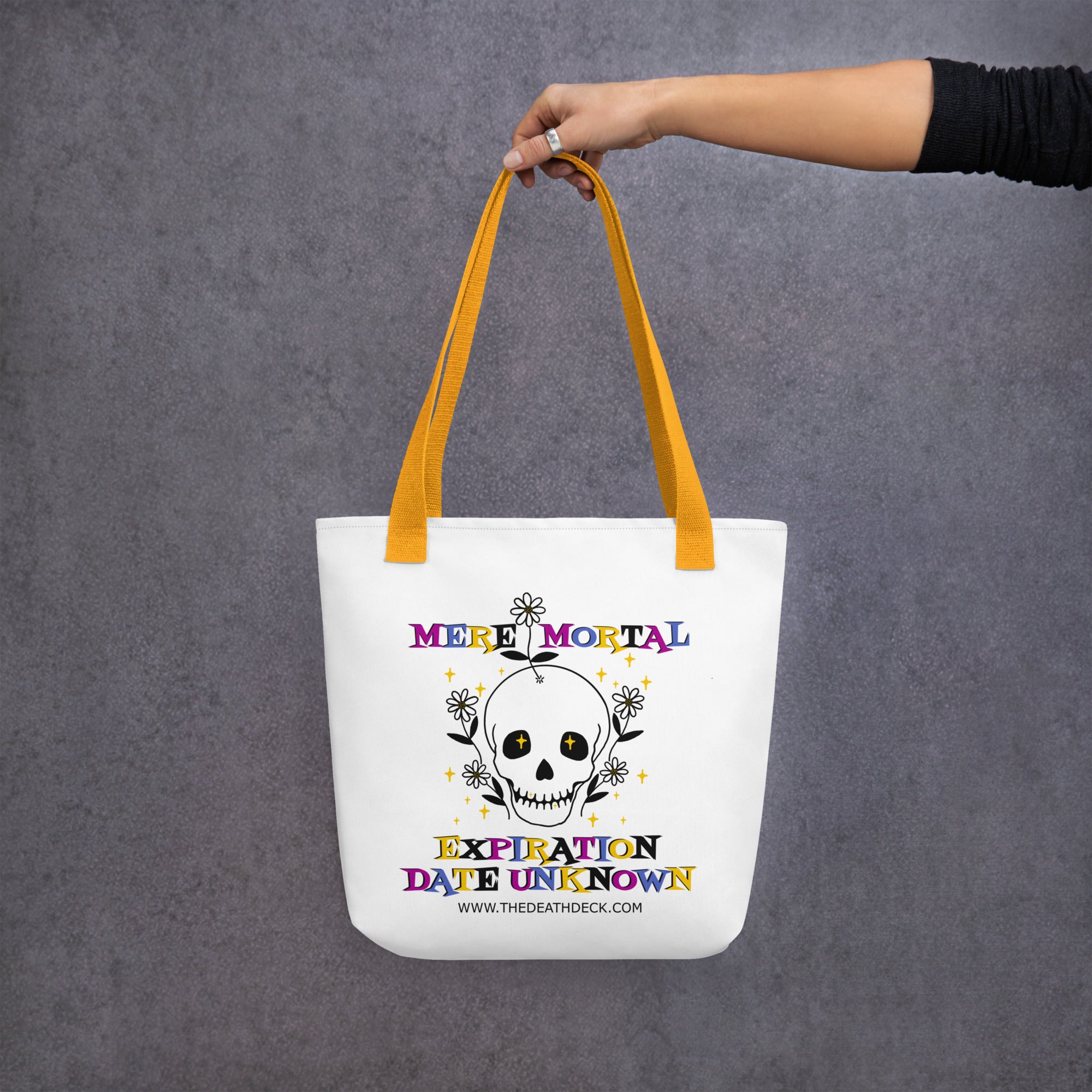 Mere Mortal Tote bag