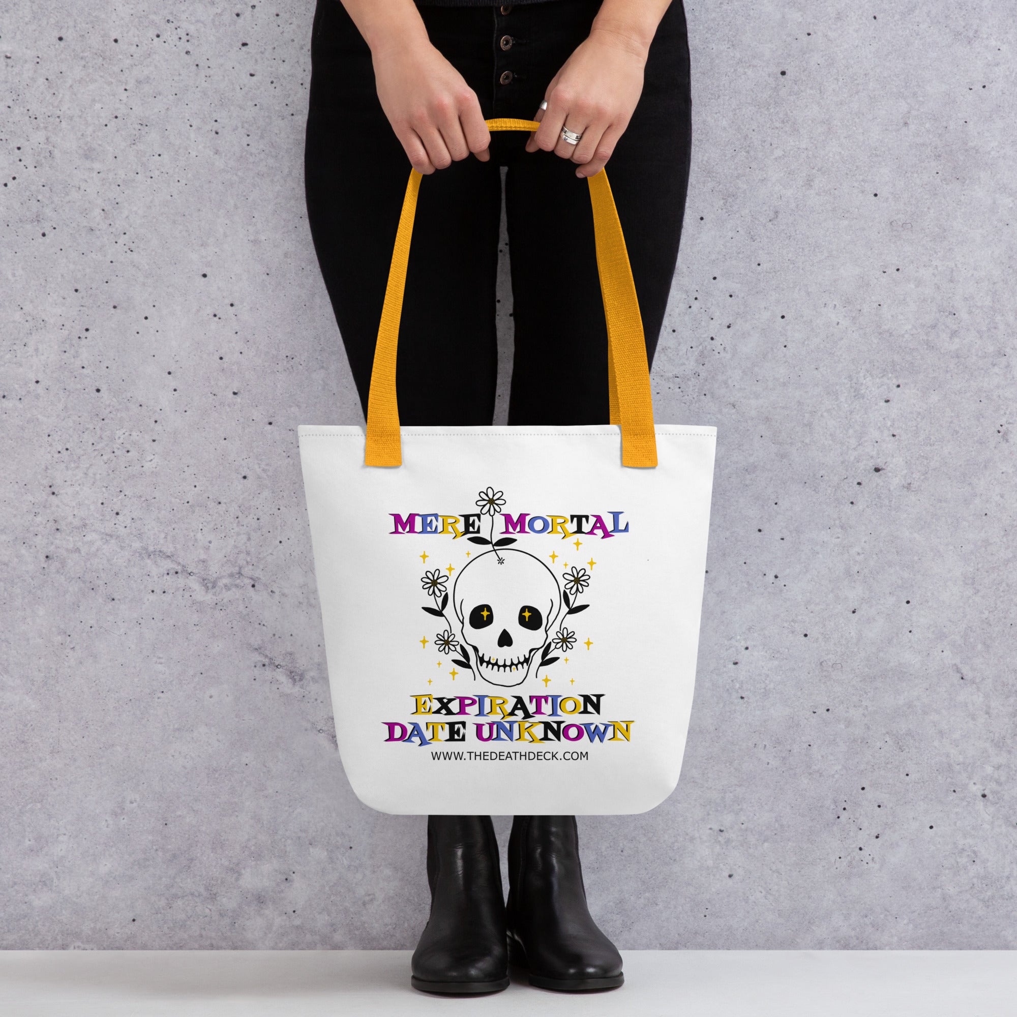 Mere Mortal Tote bag
