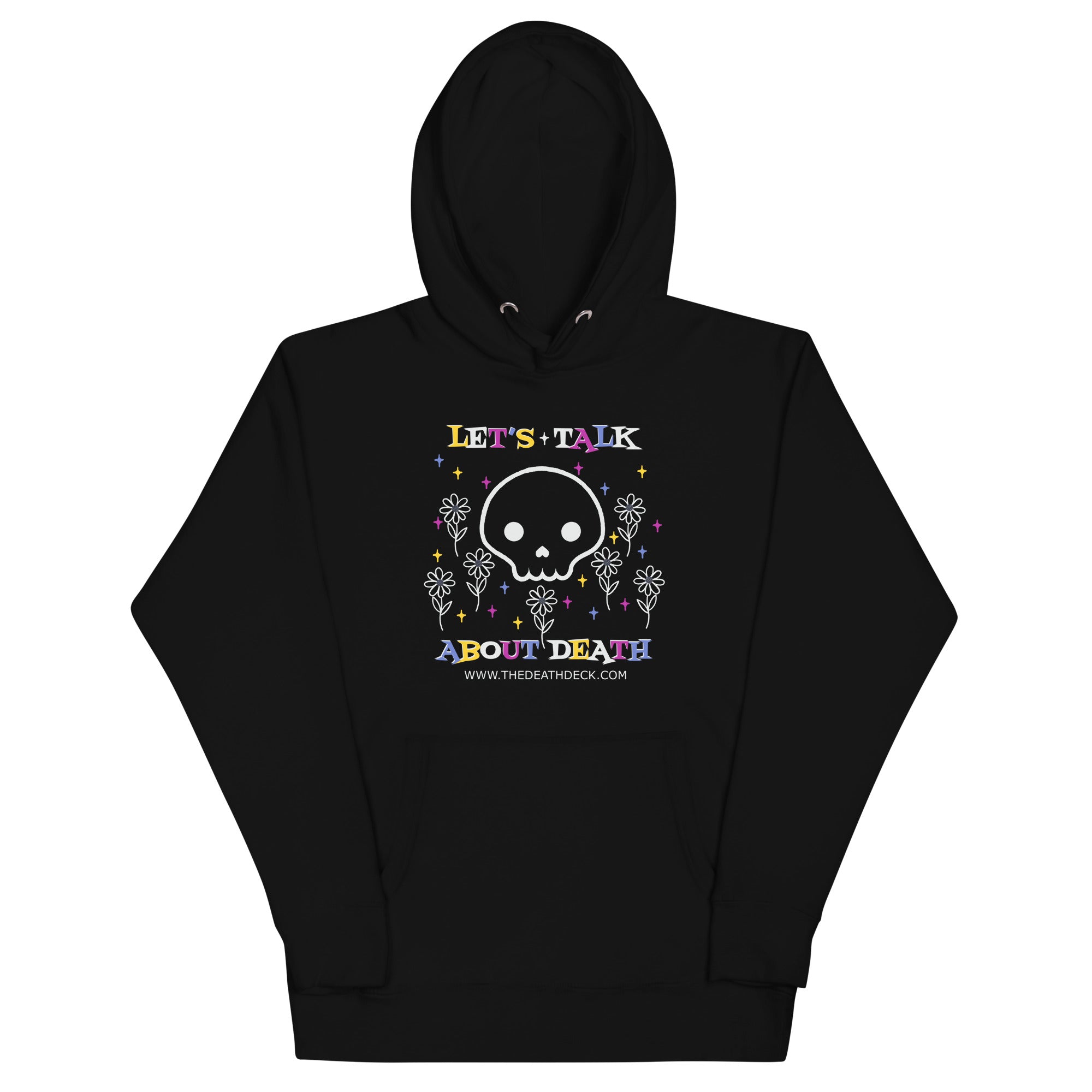 Let's Talk About Death Unisex black Hoodie