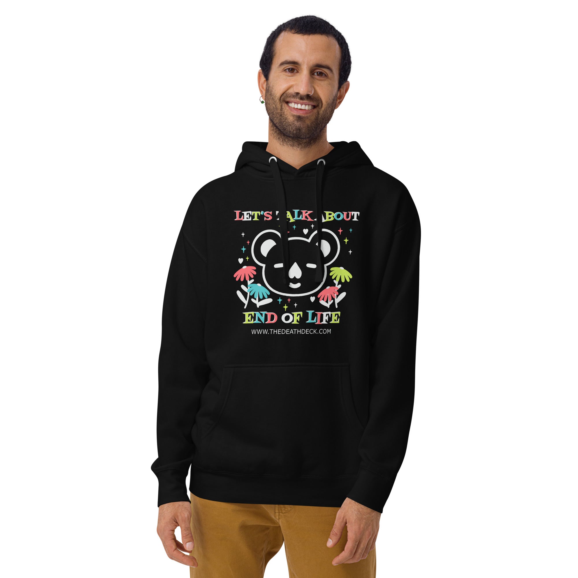 Let's Talk About End of Life Unisex black Hoodie