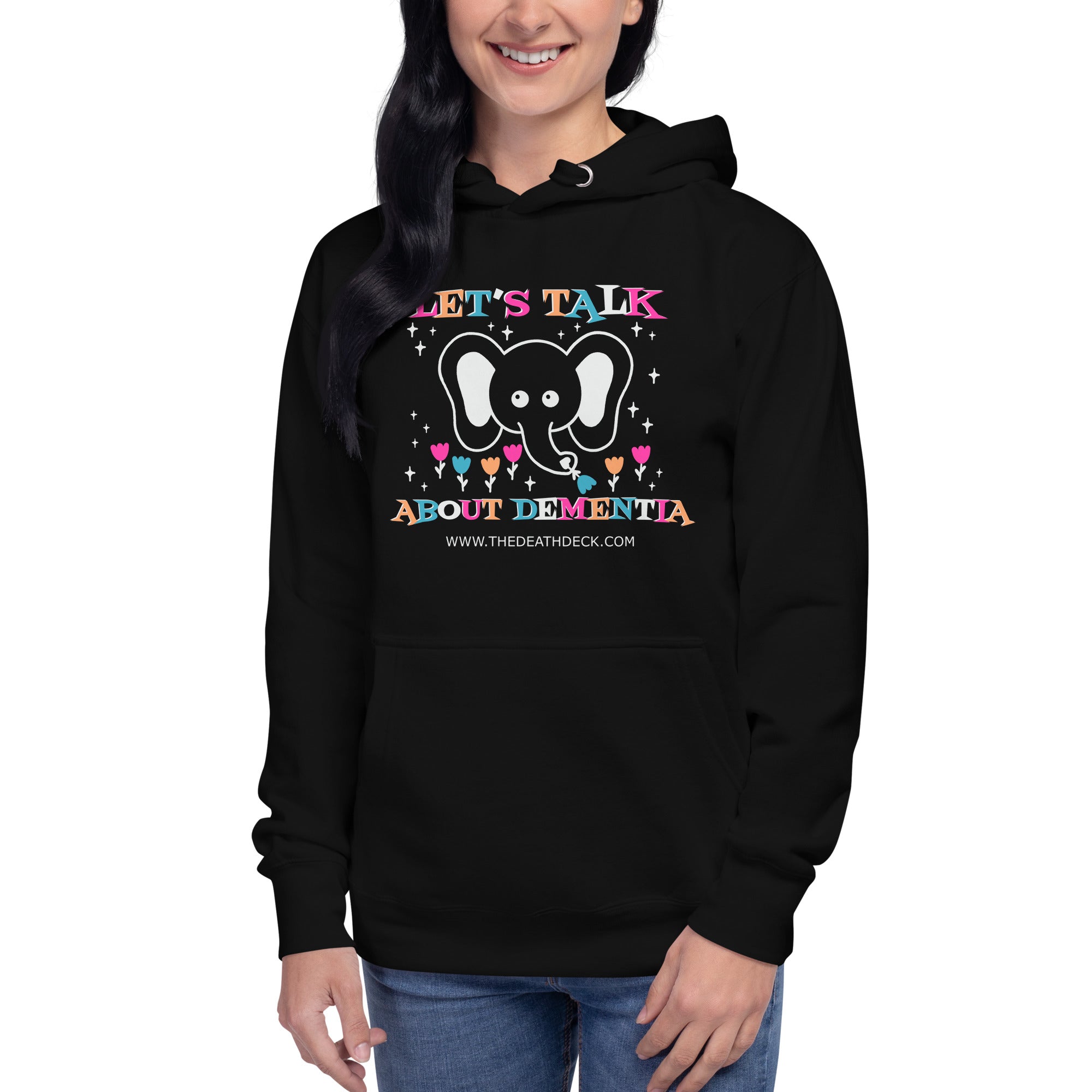Let's Talk About Dementia Unisex black Hoodie