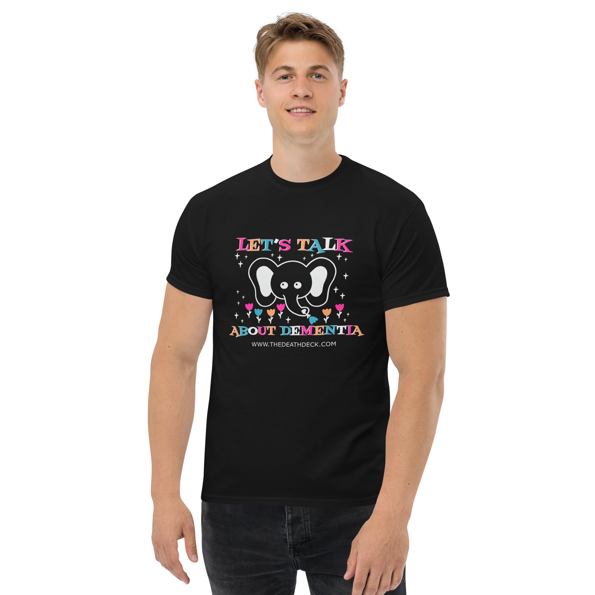 Let's Talk About Dementia- black Unisex classic tee
