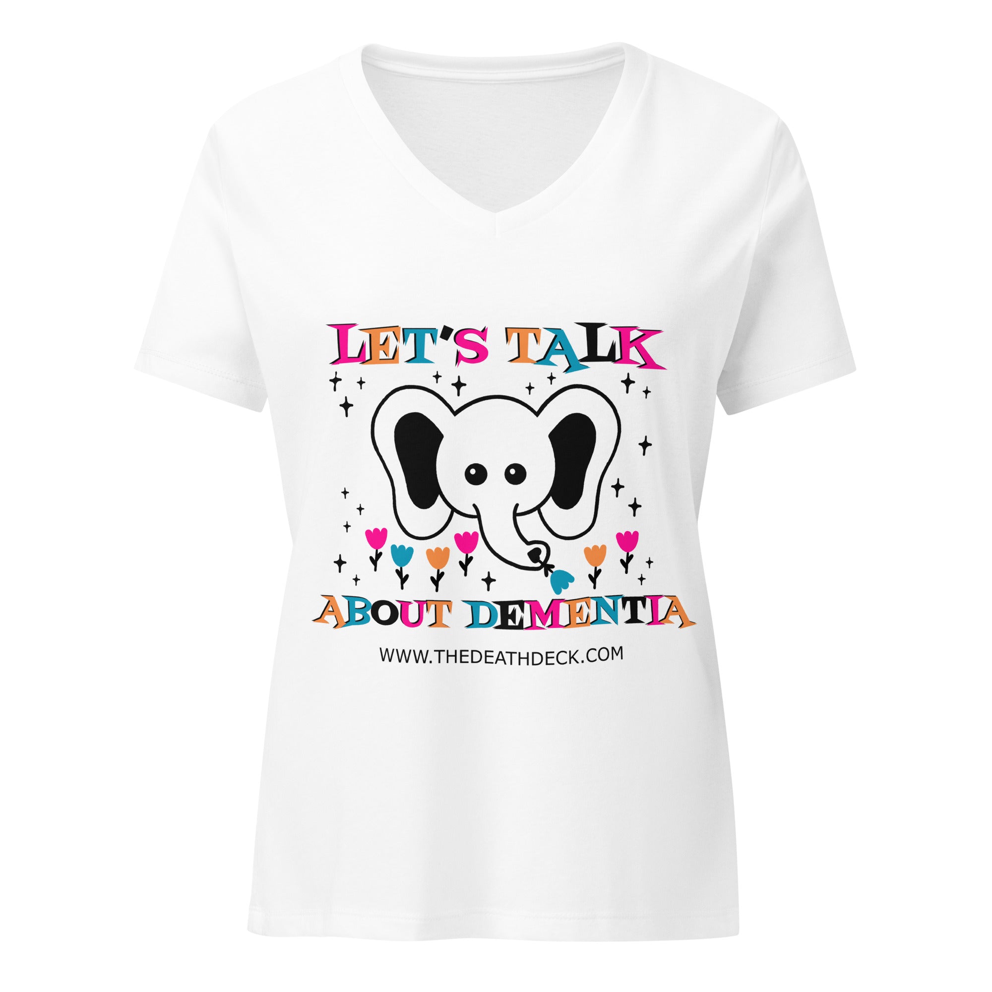 Let's Talk About Dementia Women’s relaxed v-neck t-shirt