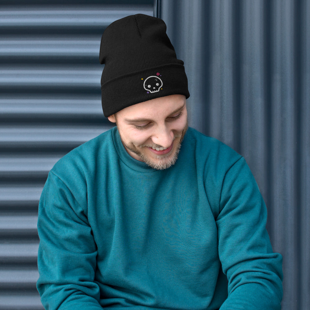 Embroidered Skully Beanie