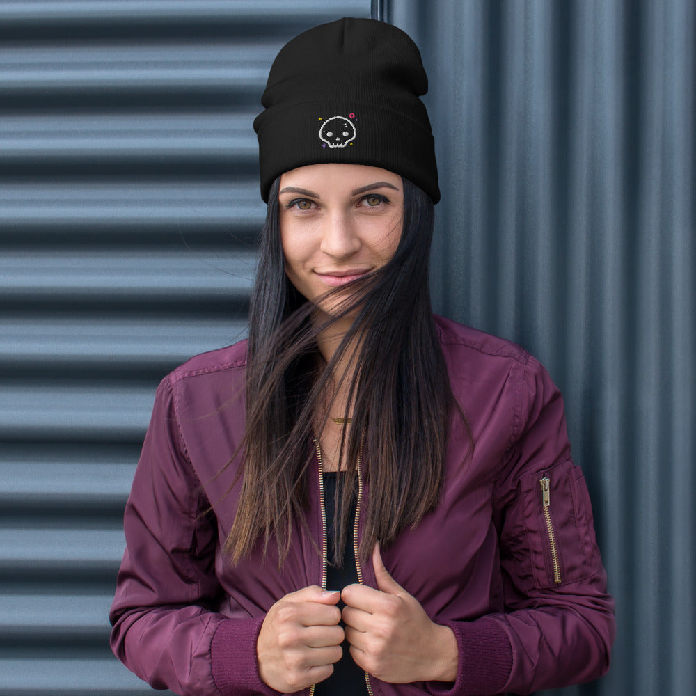 Embroidered Skully Beanie